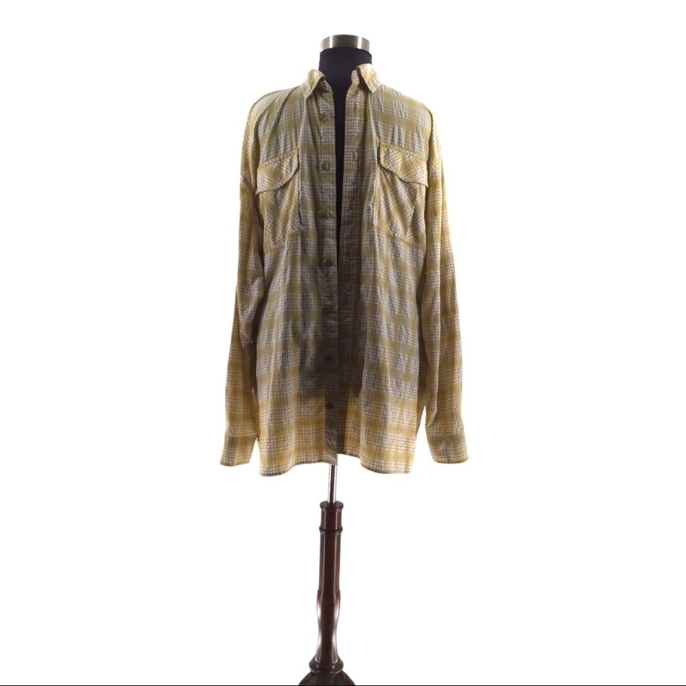 Duluth‎ Trading Co. Men Tall Buttondown Plaid Shirt